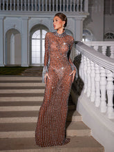 Camilo Embellished Fringe Mesh Maxi Dress